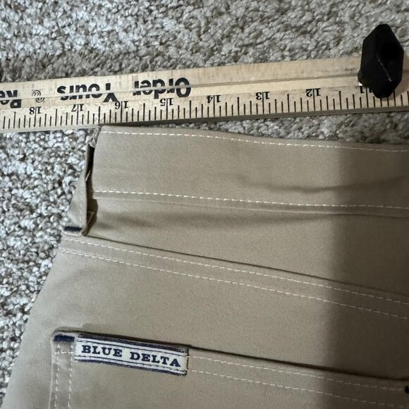 Blue Delta Tom James Pants Mens Khaki Straight Leg 5 Pocket Custom Made USA - Picture 9 of 11